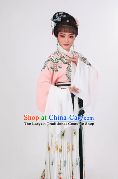 China Yue Opera Diva Garment Costumes Peking Opera Actress Clothing Ancient Noble Lady Dress