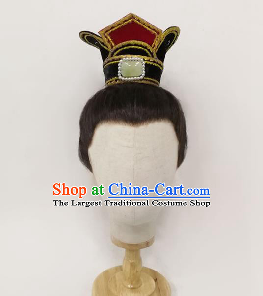 Chinese Opera Prince Hairdo Crown Traditional Beijing Opera Xiaosheng Hair Accessories Yue Opera Niche Headdress