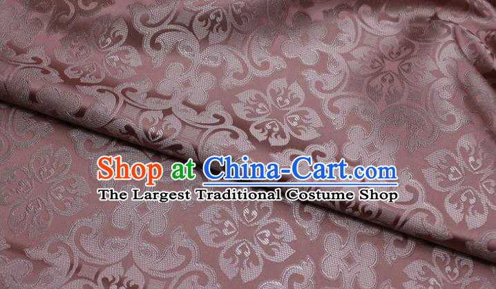 China Tapestry Material Traditional Tang Suit Silk Fabric Cheongsam Jacquard Dark Pink Brocade Classical Plum Pattern Satin Damask