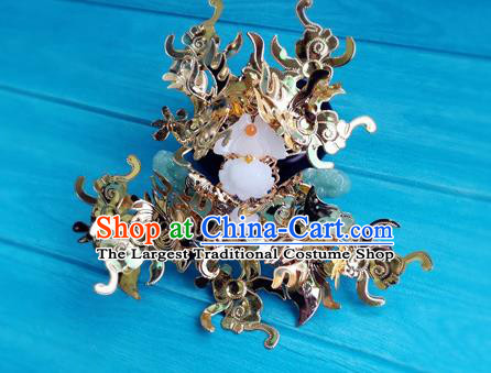 China Ancient Imperial Consort Hair Crown Drama The Legend of DuGu Headpiece Traditional Sui Dynasty Empress Hairpin