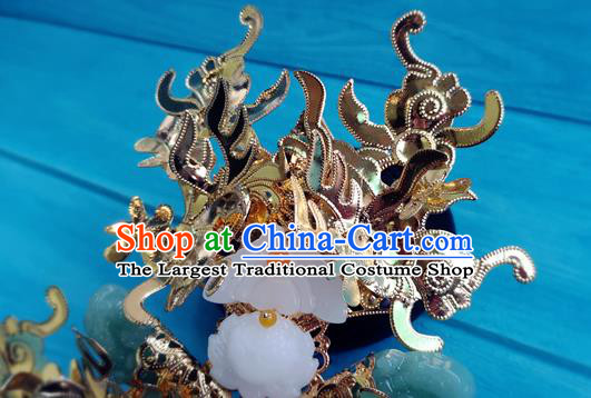 China Ancient Imperial Consort Hair Crown Drama The Legend of DuGu Headpiece Traditional Sui Dynasty Empress Hairpin