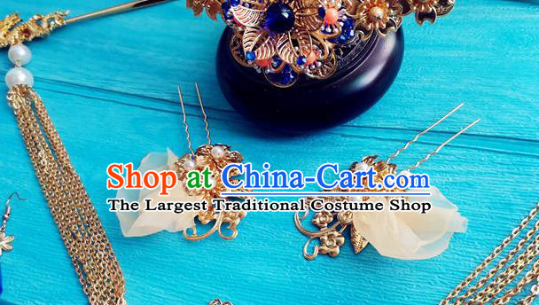 China Film Once Upon a Time Headpieces Traditional Han Dynasty Queen Hair Crown and Hairpins Ancient Goddess Hair Accessories