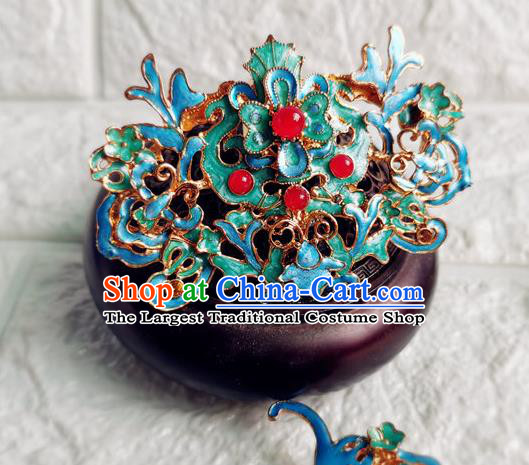 Chinese Ancient Imperial Consort Hair Stick Traditional Hair Accessories Qing Dynasty Court Woman Hairpin