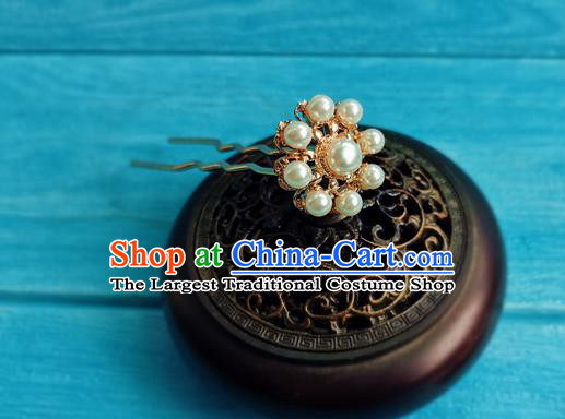 Chinese Traditional Wedding Hanfu Hair Accessories Ming Dynasty Princess Golden Hairpins Ancient Palace Lady Hair Crown Full Set