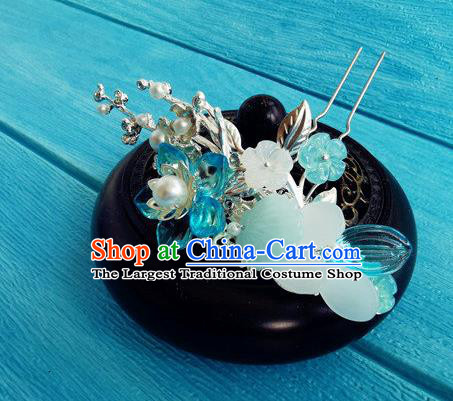 Chinese Ancient Noble Lady Hairpin Traditional Hanfu Hair Accessories Ming Dynasty Young Woman Hair Stick