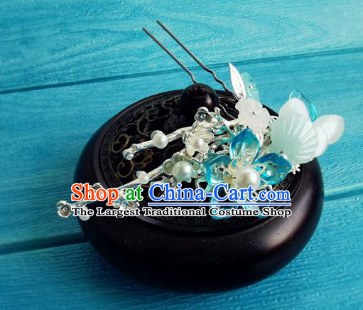 Chinese Ancient Noble Lady Hairpin Traditional Hanfu Hair Accessories Ming Dynasty Young Woman Hair Stick