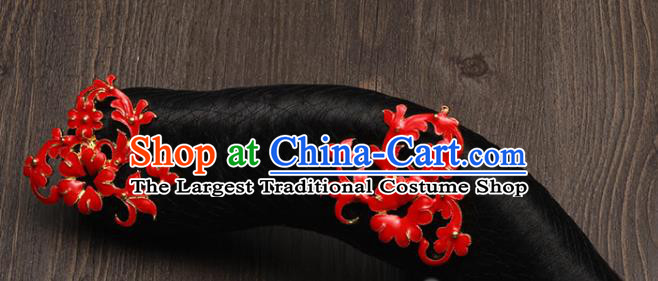 China Traditional Qing Dynasty Manchu Wedding Headdress Ancient Court Maid Wigs and Cloisonne Hairpins Drama Ruyi Royal Love in the Palace Hairpieces