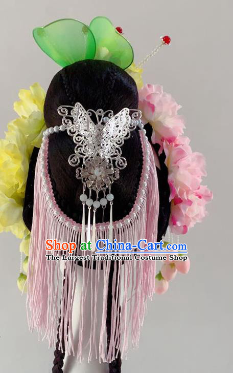 Chinese Classical Dance Hair Accessories Peking Opera Diva Wigs Headwear Woman Stage Performance Hairpieces