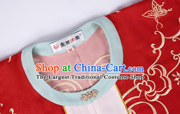 China Traditional Ming Dynasty Palace Princess Historical Clothing Ancient Nobility Woman Wedding Hanfu Dress Garments