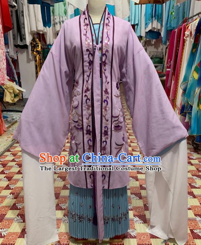 China Ancient Young Mistress Garment Costume Shaoxing Opera Actress Dress Outfits Traditional Peking Opera Diva Clothing
