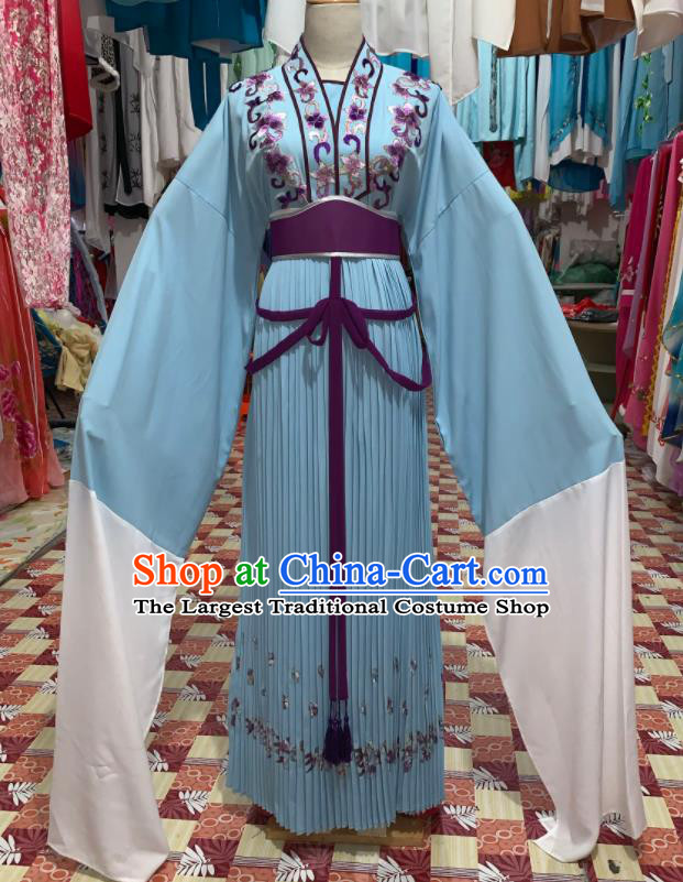 China Ancient Young Mistress Garment Costume Shaoxing Opera Actress Dress Outfits Traditional Peking Opera Diva Clothing