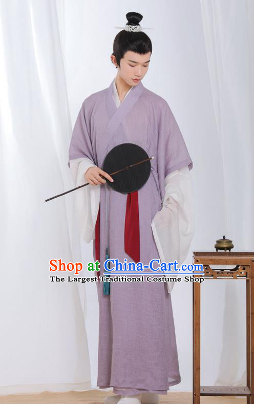 China Ming Dynasty Young Childe Clothing Ancient Scholar Garment Costumes Traditional Hanfu Apparels for Men