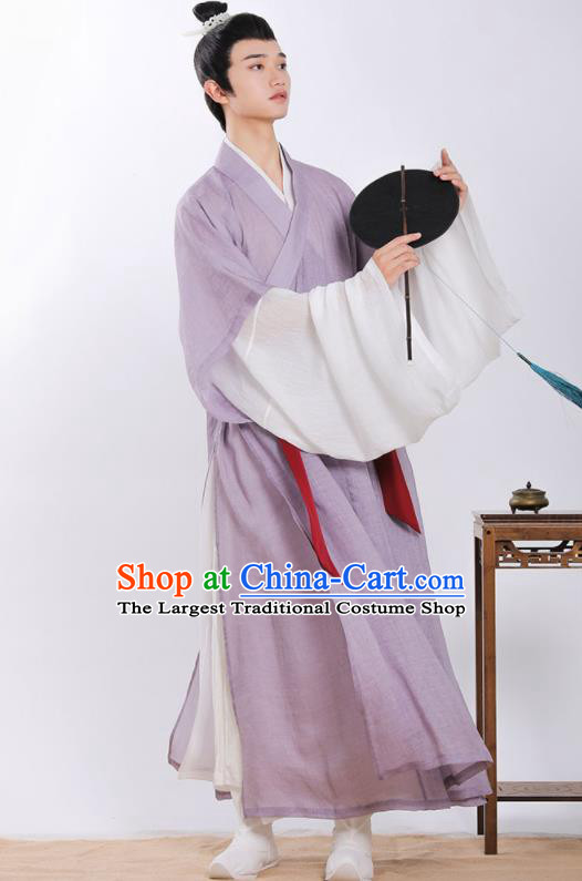 China Ming Dynasty Young Childe Clothing Ancient Scholar Garment Costumes Traditional Hanfu Apparels for Men