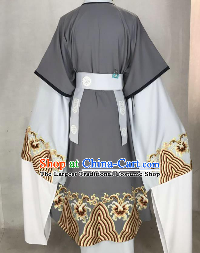 China Traditional Opera Milord Garment Costume Beijing Opera Laosheng Robe Uniforms Shaoxing Opera Ministry Councillor Clothing