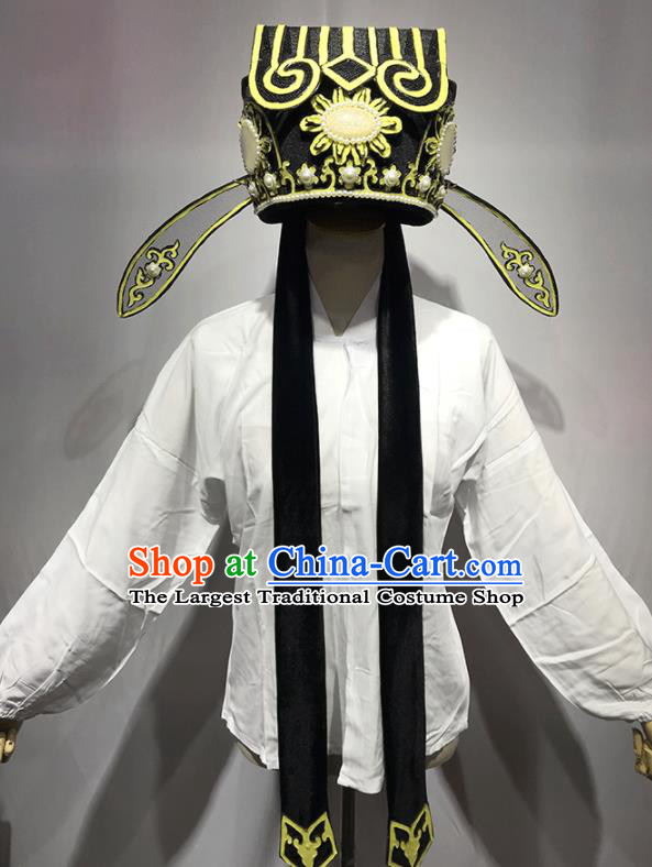 Chinese Traditional Beijing Opera Landlord Hat Peking Opera Rich Man Headwear Shaoxing Opera Ministry Councillor Headdress