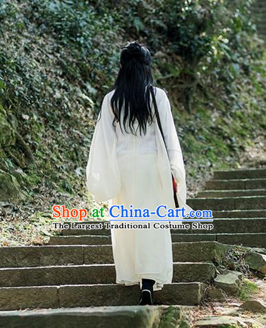 China Ming Dynasty Young Childe Historical Clothing Ancient Scholar Garment Costume Traditional Hanfu Long Robe