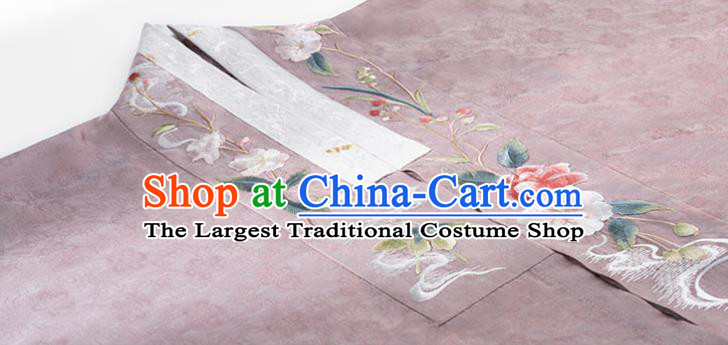 China Ming Dynasty Young Woman Historical Clothing Ancient Noble Beauty Dresses Traditional Court Lady Hanfu Garments Full Set
