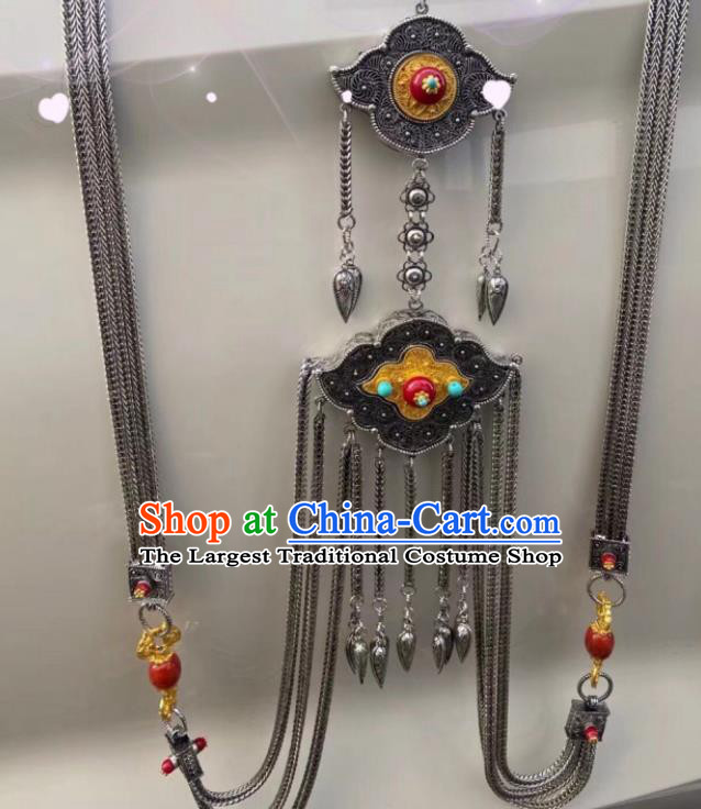 Handmade China Zang Nationality Waist Accessories Wedding Belt Pendant Tibetan Robe Waistband Jewelry