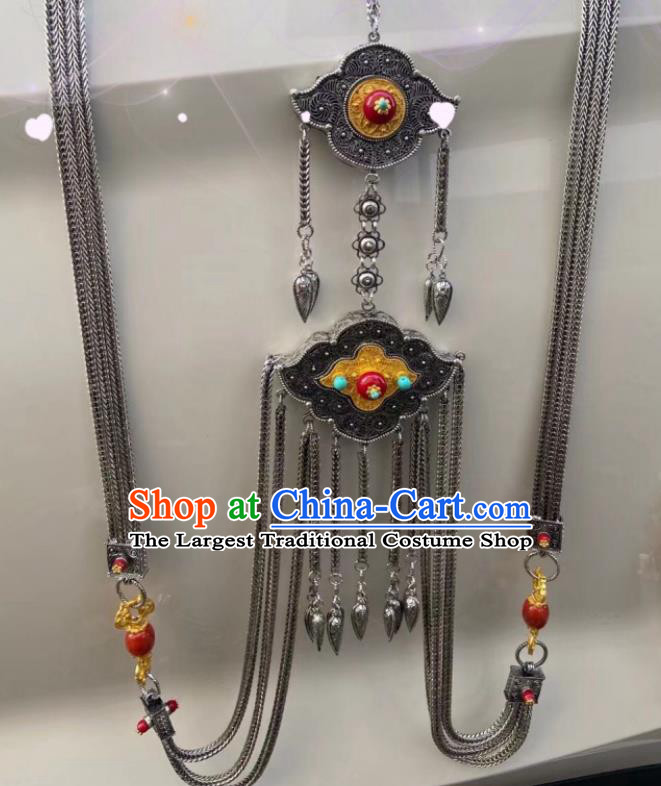 Handmade China Zang Nationality Waist Accessories Wedding Belt Pendant Tibetan Robe Waistband Jewelry