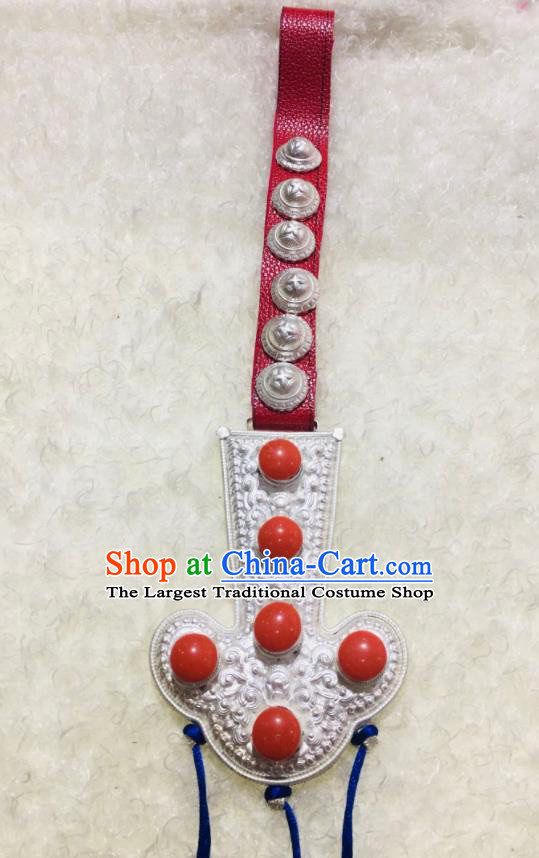 Handmade China Ethnic Wedding Belt Pendant Tibetan Robe Waistband Zang Nationality Cupronickel Waist Accessories