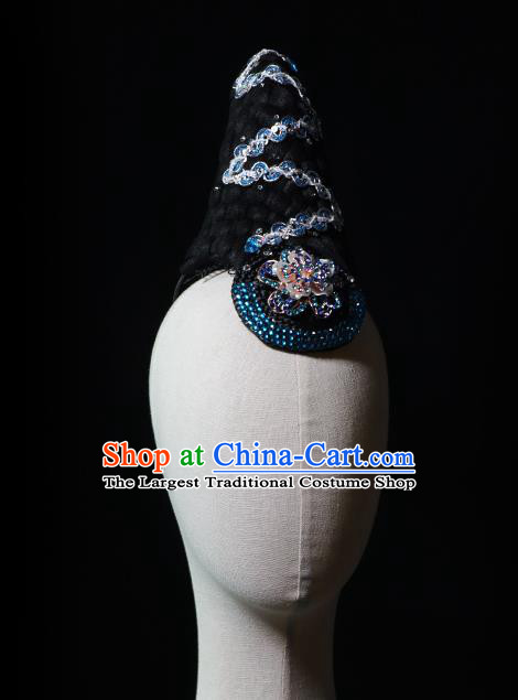 China Stage Performance Wigs Chignon Umbrella Dance Hairpieces Classical Dance Hair Accessories Beauty Dance Hair Clasp