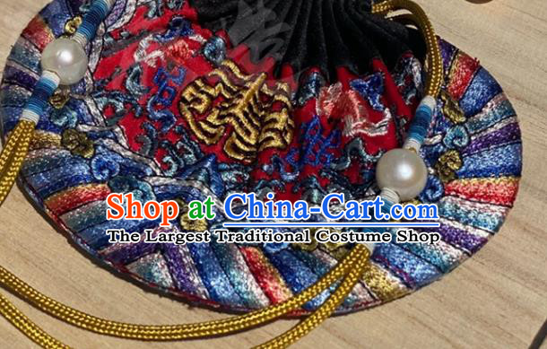 China Qing Dynasty Waist Accessories Ancient Emperor Silk Sachet Traditional Palace Tassel Perfume Satchel