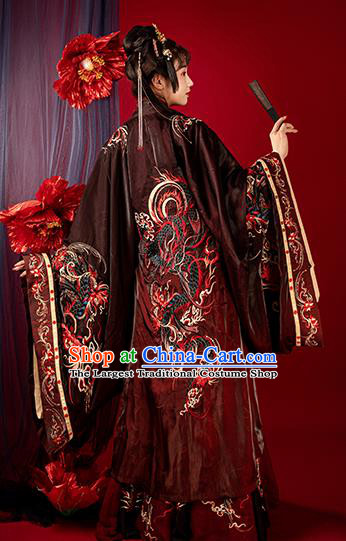 China Jin Dynasty Wedding Historical Clothing Ancient Palace Princess Garment Costumes Traditional Court Beauty Hanfu Dresses Complete Set