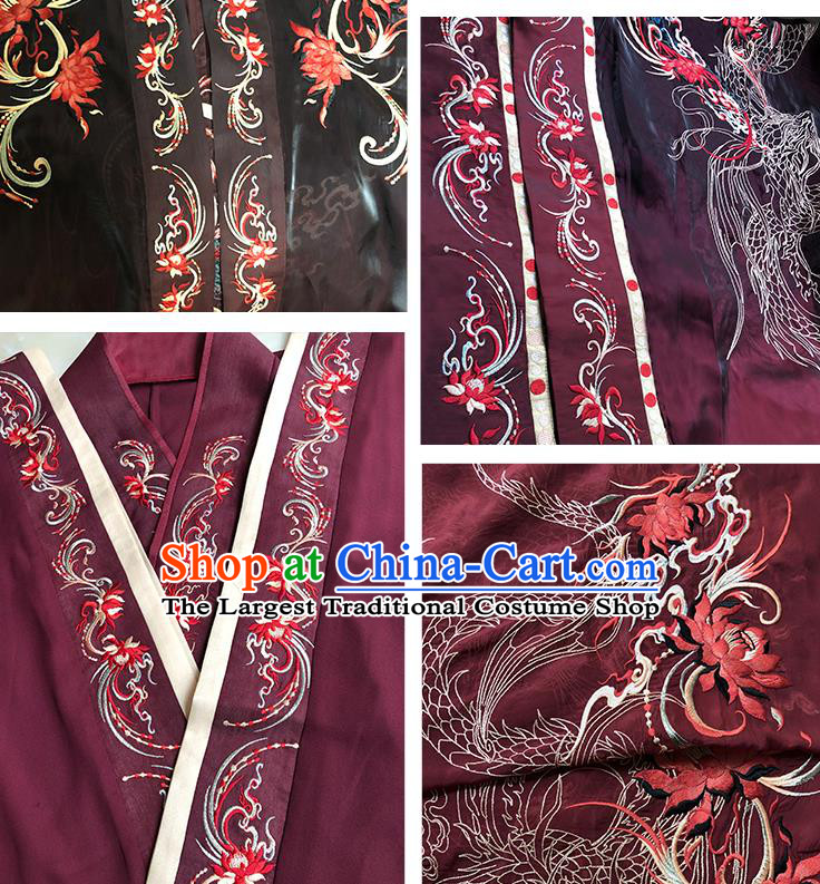 China Jin Dynasty Wedding Historical Clothing Ancient Palace Princess Garment Costumes Traditional Court Beauty Hanfu Dresses Complete Set