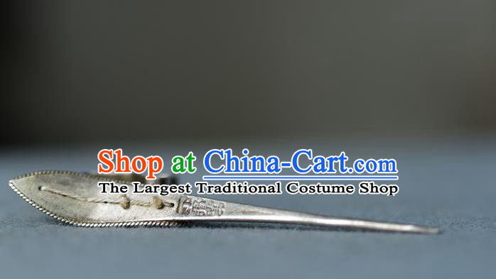 Chinese Handmade Qing Dynasty Imperial Consort Pearls Hair Stick Ancient Court Woman Silver Hairpin Traditional Qipao Cloisonne Hair Accessories