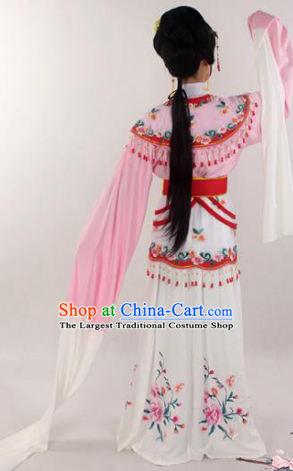 Chinese Beijing Opera Hua Tan Garment Costumes Ancient Fairy Pink Dress Outfits Traditional Shaoxing Opera A Dream in Red Mansions Clothing