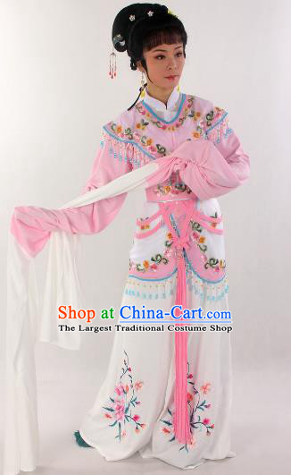 Chinese Beijing Opera Diva Garment Costumes A Dream in Red Mansions Ancient Princess Pink Dress Outfits Traditional Shaoxing Opera Actress Clothing
