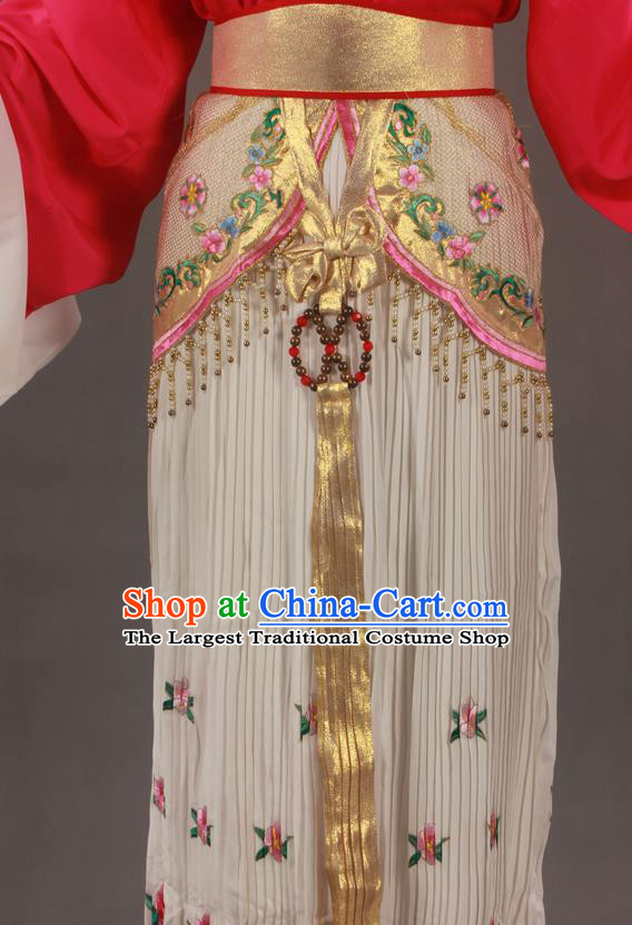 Chinese Traditional Shaoxing Opera Actress Clothing Beijing Opera Hua Tan Garment Costumes Ancient Fairy Princess Pink Dress Outfits