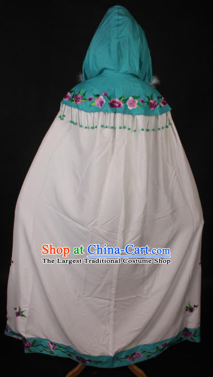Chinese Traditional Shaoxing Opera Actress Clothing Beijing Opera Hua Tan Cape Ancient Princess Embroidered Mantle
