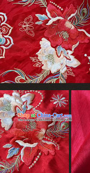 China Traditional Court Woman Embroidery Red Hanfu Dress Tang Dynasty Princess Historical Clothing Ancient Wedding Garment Costumes