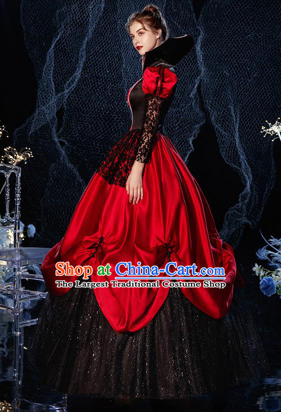 Top French Queen Formal Attire European Drama Performance Clothing Western Court Empress Full Dress Christmas Garment Costume