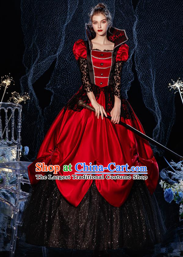 Top French Queen Formal Attire European Drama Performance Clothing Western Court Empress Full Dress Christmas Garment Costume