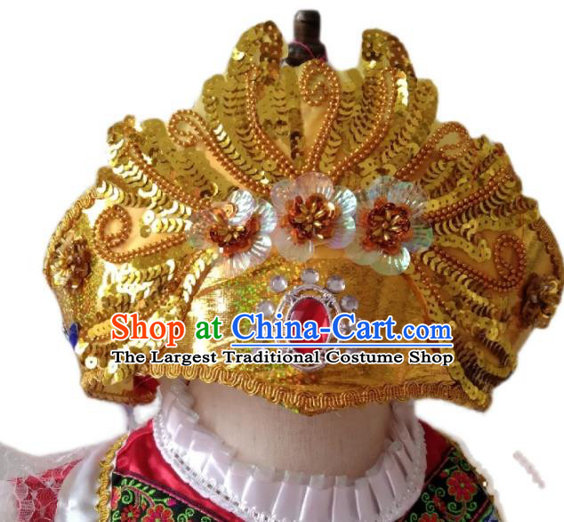 Custom Russia Dance Hair Crown Modern Dance Hair Accessories Russian Traditional Dance Hat Headdress