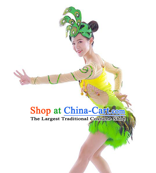 Chinese Classical Dance Hair Accessories Dai Nationality Peacock Dance Hair Crown Women Stage Performance Headpieces