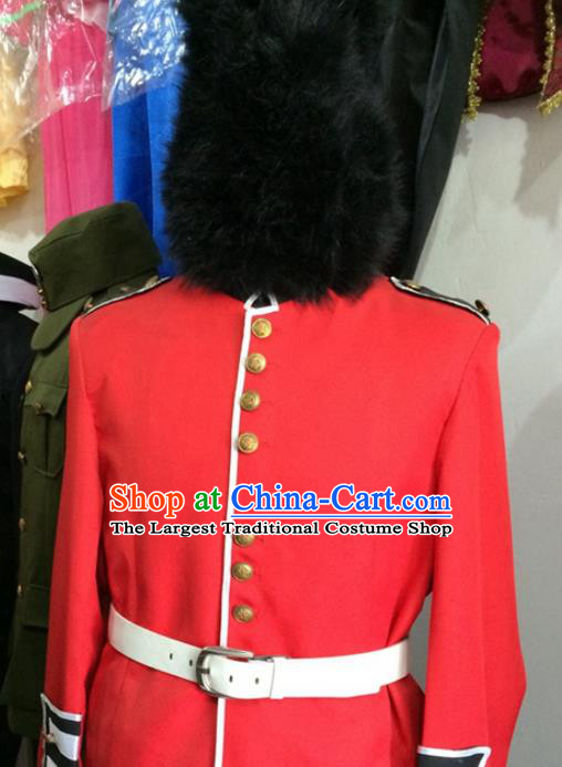 Custom Annual Meeting Performance Suits Western Soldier Jacket European Drum Corps Garment Costume England Royal Guard Clothing