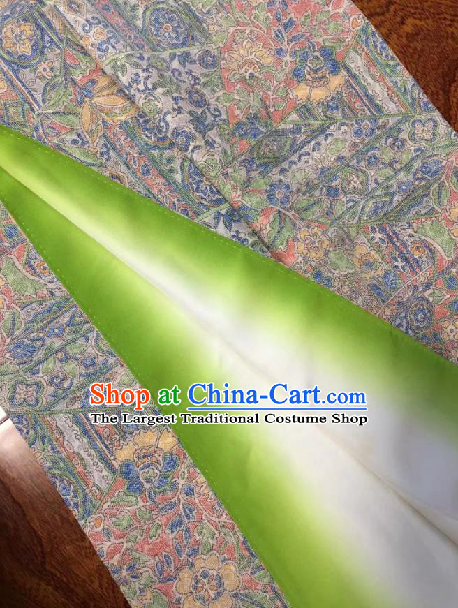 Japan Classical Pattern Edo Komon Kimono Clothing Young Woman Wafuku Garment Costume Traditional Yukata Dress