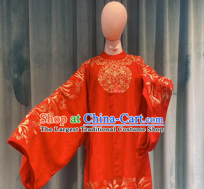 Chinese Ming Dynasty Bride Red Dress Outfits Traditional Drama The Sword and the Brocade Tan Songyun Wedding Garment Costumes Ancient Noble Countess Clothing