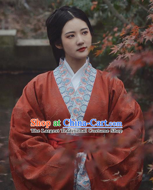 China Traditional Hanfu Dress Attires Ancient Palace Beauty Historical Clothing Han Dynasty Royal Princess Garment Costumes