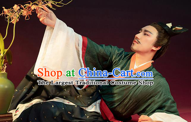 China Traditional Jin Dynasty Childe Hanfu Garments Ancient Prince Historical Clothing for Men