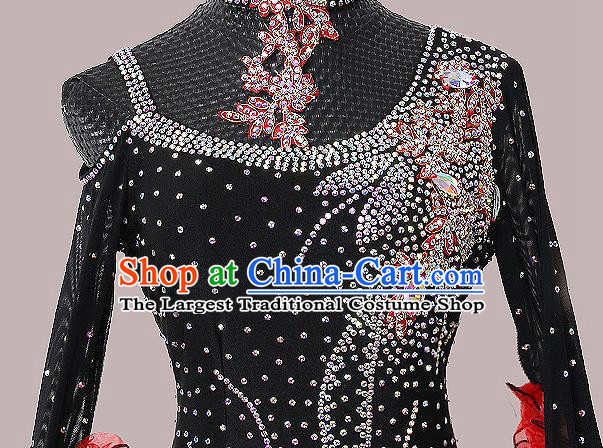 Custom Waltz Competition Costume Modern Dance Fashion International Dance Performance Dress Ballroom Dancing Clothing