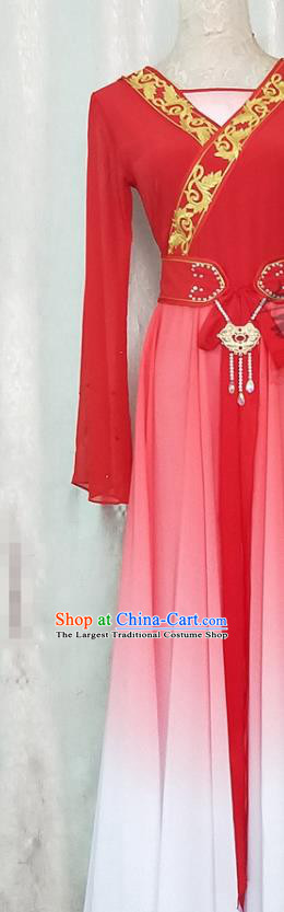 Chinese Classical Dance Red Dress Stage Performance Garment Zhaojun Chu Sai Dance Costumes Female Solo Dance Clothing