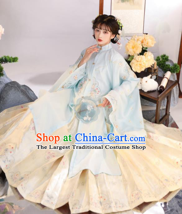 China Traditional Ming Dynasty Historical Clothing Ancient Nobility Lady Garment Costumes Royal Princess Hanfu Dress for Women