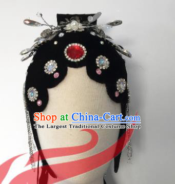 Top China Opera Diva Dance Hair Accessories Classical Dance Wigs Chignon Headwear Group Beauty Dance Hairpieces