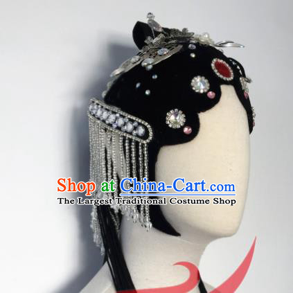 Top China Opera Diva Dance Hair Accessories Classical Dance Wigs Chignon Headwear Group Beauty Dance Hairpieces