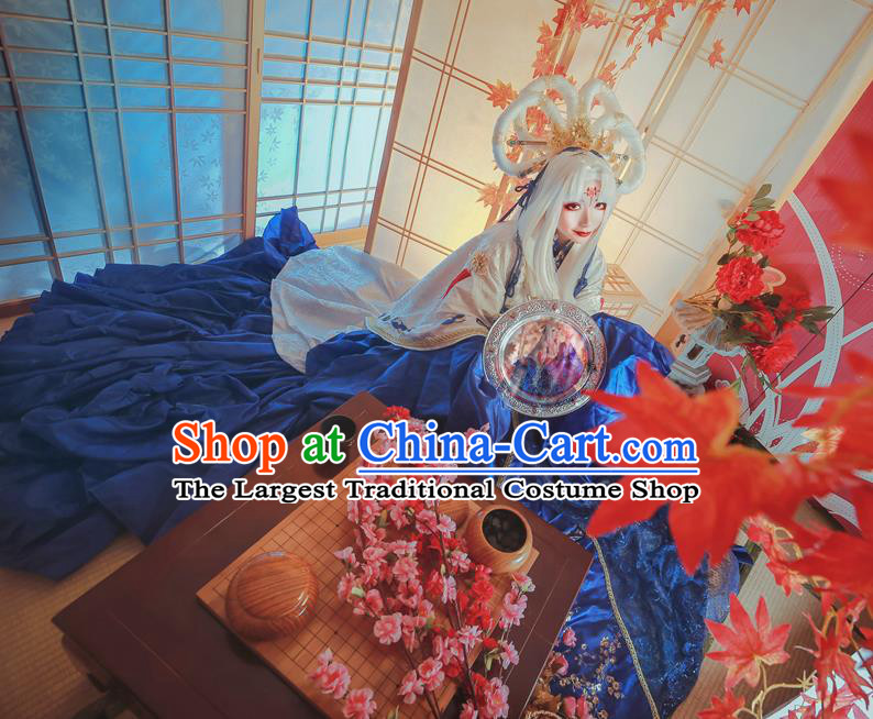 Custom Halloween Fancy Ball Garment Costume Baroque Princess Clothing Cosplay Witch Trailing Dress