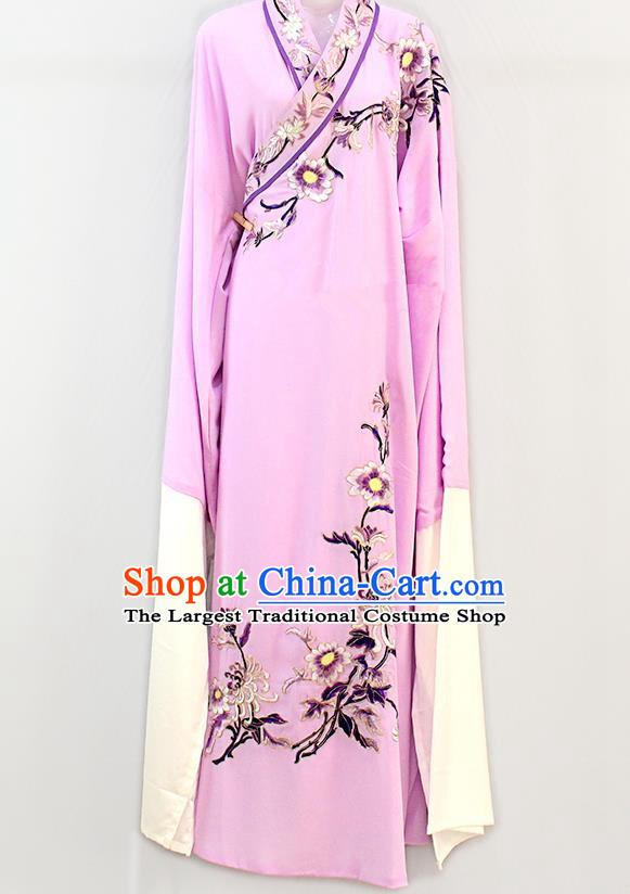 China Beijing Opera Xiaosheng Apparel Huangmei Opera Scholar Liang Shanbo Pink Robe Peking Opera Niche Clothing